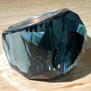 Brand New, Never Worn Authentic Swarovski Large Blue Nirvana Ring, sz58